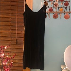 H&M simple black flowy dress